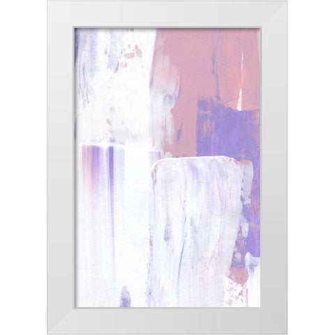 Color Flow No 2 White Modern Wood Framed Art Print by Uplusmestudio