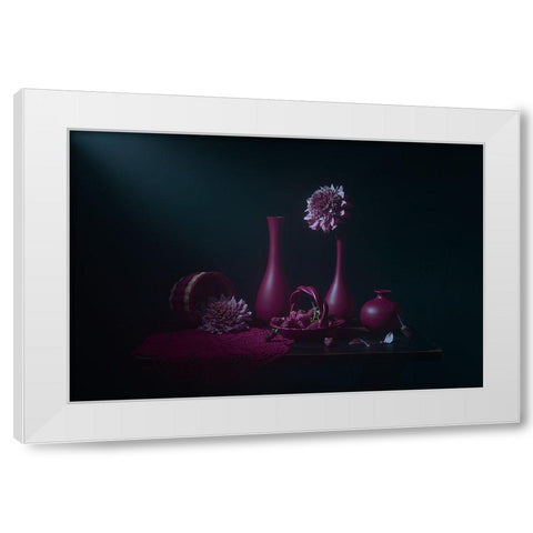 Sweet Berries White Modern Wood Framed Art Print by Jacobs, Lydia