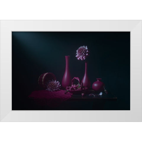 Sweet Berries White Modern Wood Framed Art Print by Jacobs, Lydia