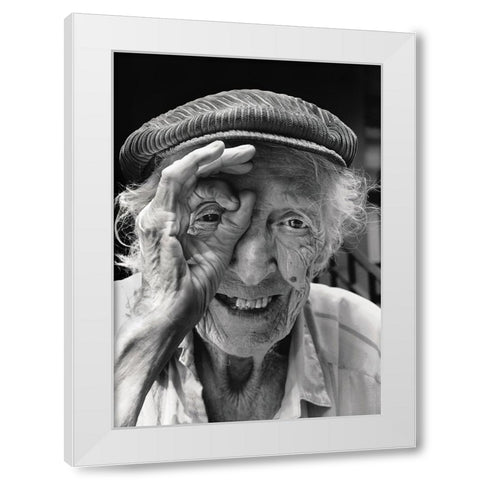 Untitled White Modern Wood Framed Art Print by Getsadze, Zurab