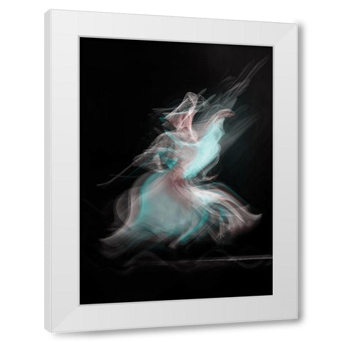 Mirage White Modern Wood Framed Art Print by Shawki, Mohamed
