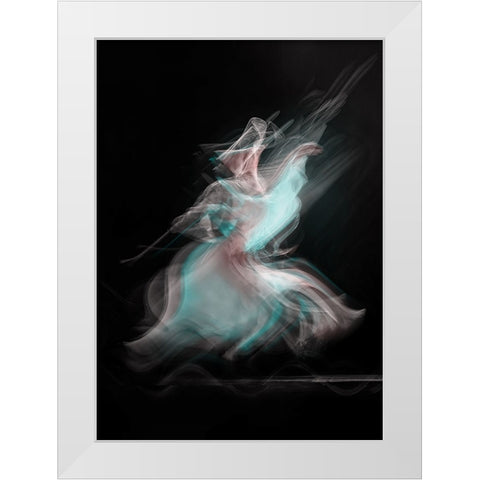 Mirage White Modern Wood Framed Art Print by Shawki, Mohamed