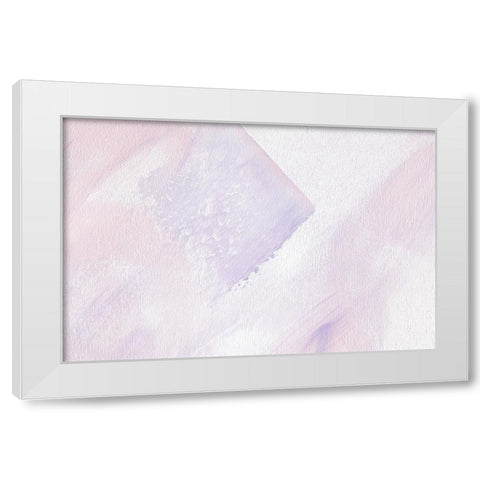 Pastel Flow No 3 White Modern Wood Framed Art Print by Uplusmestudio