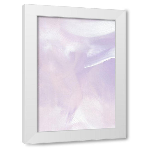 Pastel Flow No 4 White Modern Wood Framed Art Print by Uplusmestudio