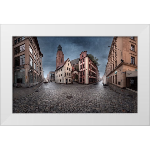 After Rain White Modern Wood Framed Art Print by Derangowski, Lukasz