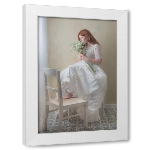 IsnT She Beautiful? White Modern Wood Framed Art Print by Franke, Ruth