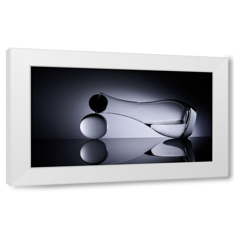 Blocked White Modern Wood Framed Art Print by Sokac, Drazen