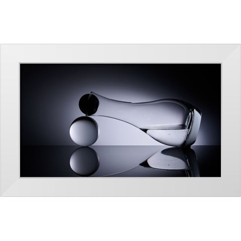 Blocked White Modern Wood Framed Art Print by Sokac, Drazen