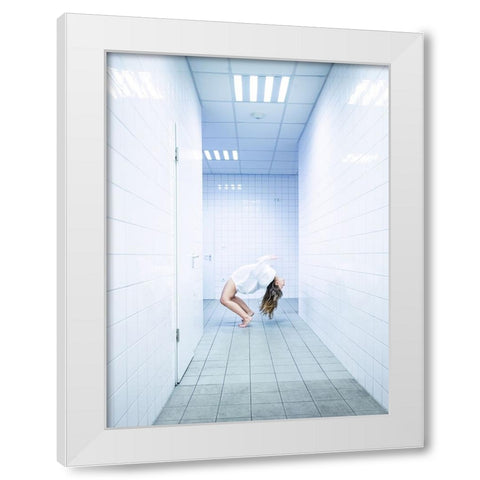Untitled White Modern Wood Framed Art Print by Allmaier, Michael
