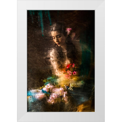 Beautiful White Modern Wood Framed Art Print by Marjanmashhadi