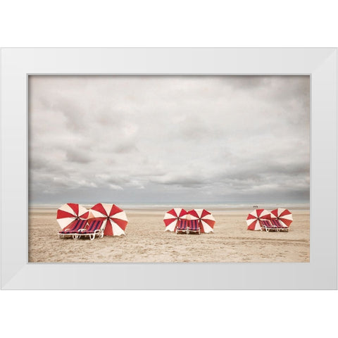No Tanning Today White Modern Wood Framed Art Print by Claes, Gilbert