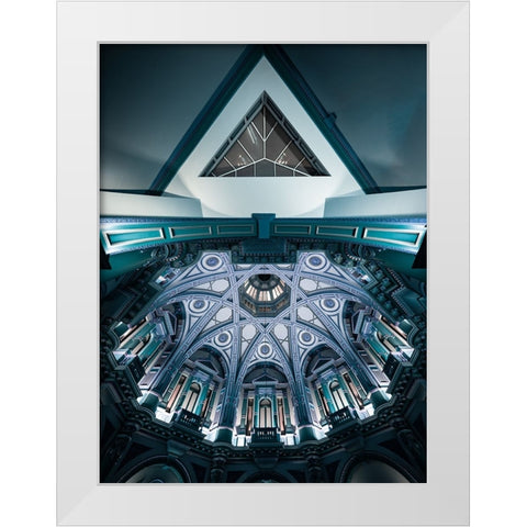 333 White Modern Wood Framed Art Print by Chiodo, David