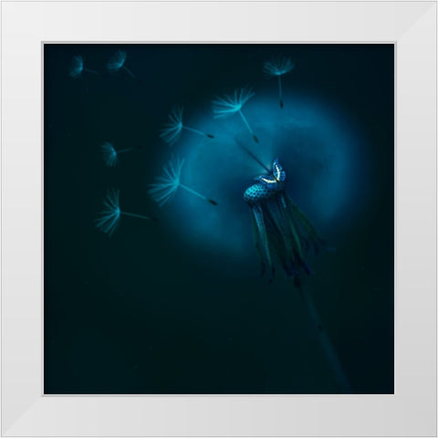 Untitled White Modern Wood Framed Art Print by Georgieva V, Nikki