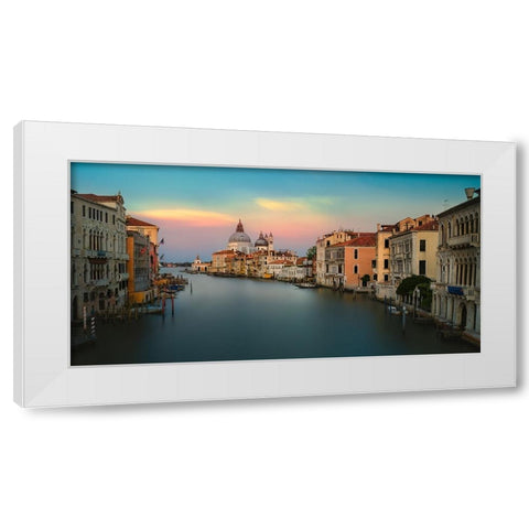 Ah-ItS Venice! White Modern Wood Framed Art Print by Pessotto, Tommaso