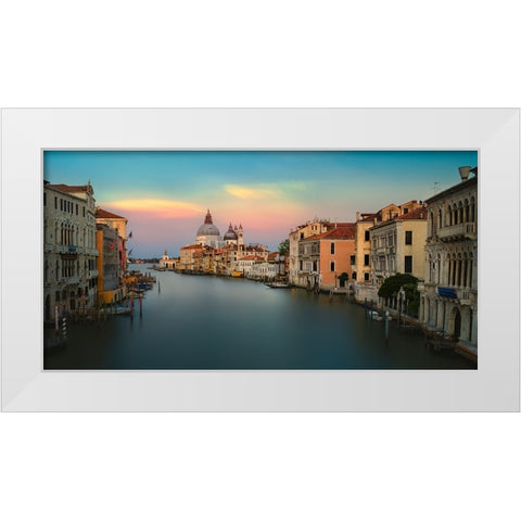 Ah-ItS Venice! White Modern Wood Framed Art Print by Pessotto, Tommaso