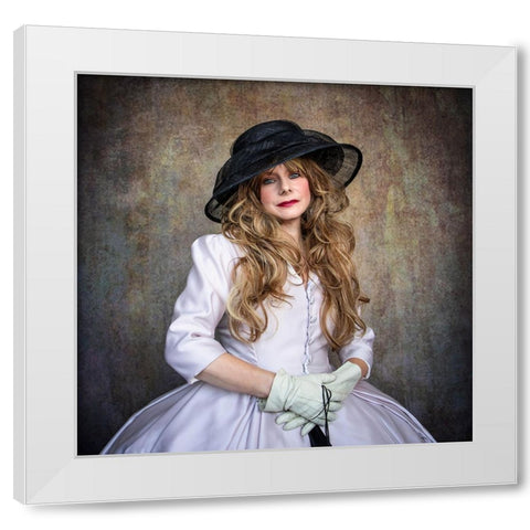 The Lady White Modern Wood Framed Art Print by Springgay, Daniel