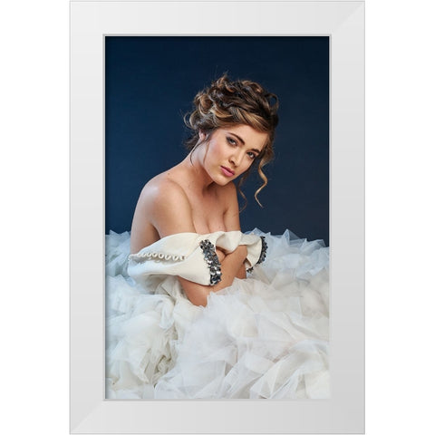 Celia White Modern Wood Framed Art Print by Navarro Villanueva, Luis