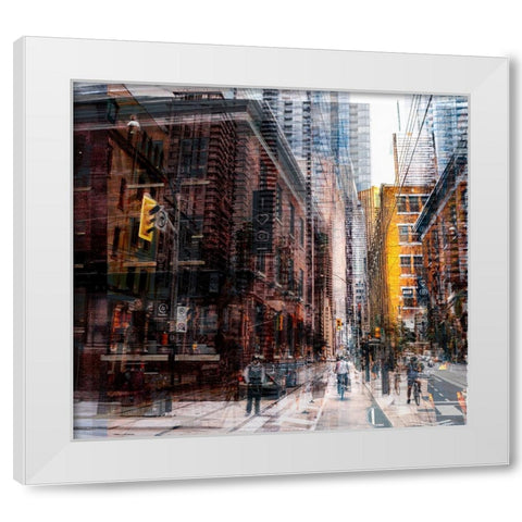 Toronto White Modern Wood Framed Art Print by Chiriaco, Carmine