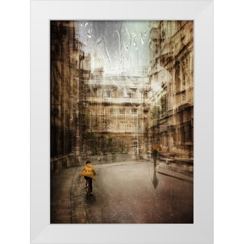 ...The Streets Of Rome... White Modern Wood Framed Art Print by Gerber, Charlaine