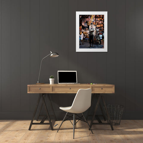 Another School White Modern Wood Framed Art Print by Avila, Fernando