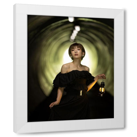 Looking For The Light Of The Future White Modern Wood Framed Art Print by Sakamoto, Tsutomu