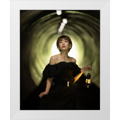 Looking For The Light Of The Future White Modern Wood Framed Art Print by Sakamoto, Tsutomu