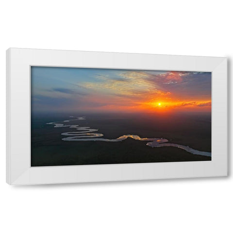 RIVer Side Symphony White Modern Wood Framed Art Print by Yu, Liyun
