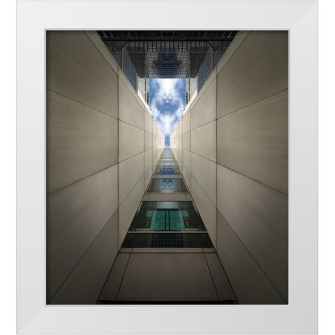 The Journey White Modern Wood Framed Art Print by Chiodo, David