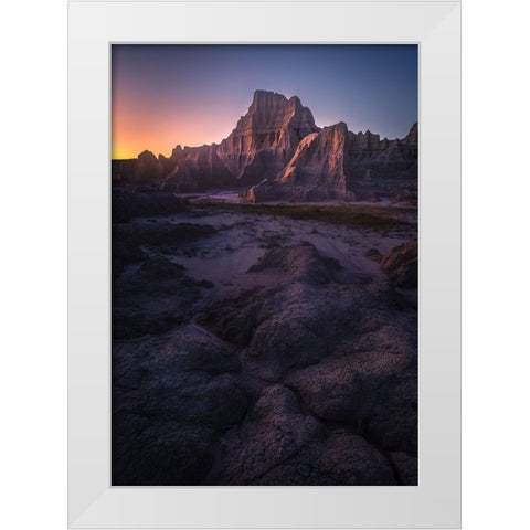 Under The Twilight White Modern Wood Framed Art Print by P., Ruiqing