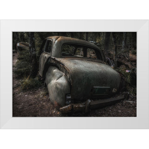 When Time Says Goodbye White Modern Wood Framed Art Print by Pettersson, Benny