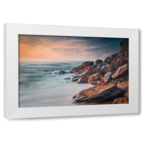 Summer Dream White Modern Wood Framed Art Print by Kado, Pawel