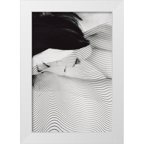 Selfportrait White Modern Wood Framed Art Print by Midoriselfphoto