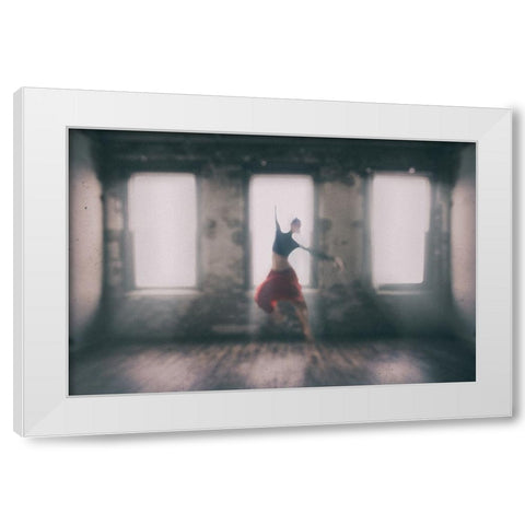 Solo In Pandemic White Modern Wood Framed Art Print by Li, Rob