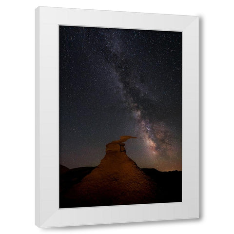 Are You There? White Modern Wood Framed Art Print by Yuan, Lijuan