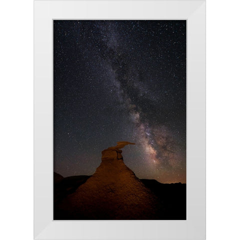 Are You There? White Modern Wood Framed Art Print by Yuan, Lijuan