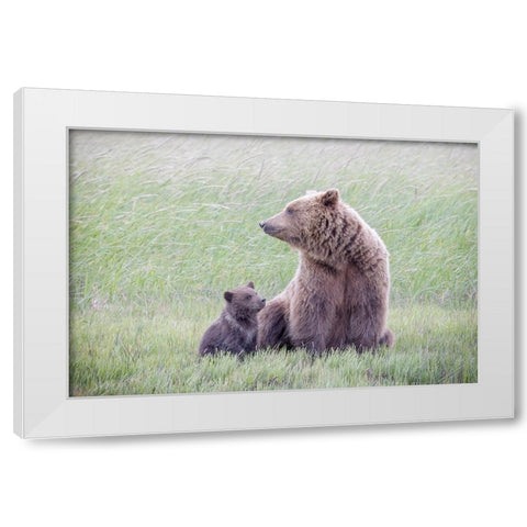 My Mom - My Best Friend White Modern Wood Framed Art Print by Doyle, Renee