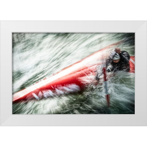 Wild Water White Modern Wood Framed Art Print by Ignac, Dusan