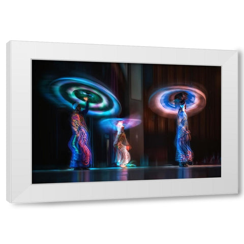 Dreamers White Modern Wood Framed Art Print by Shawki, Mohamed