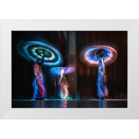 Dreamers White Modern Wood Framed Art Print by Shawki, Mohamed
