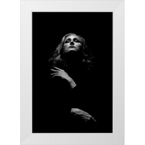 Eli White Modern Wood Framed Art Print by Saeidinia, Afshin
