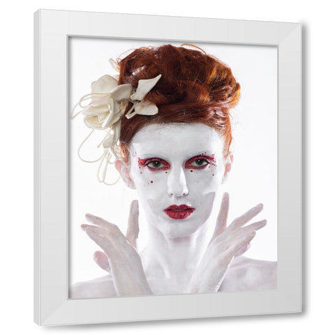 Bianco White Modern Wood Framed Art Print by Photography Espressive