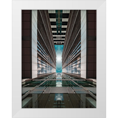 Subterfuge White Modern Wood Framed Art Print by Chiodo, David