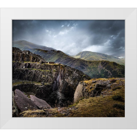 Dinorwic Quarry White Modern Wood Framed Art Print by Platner, Larry