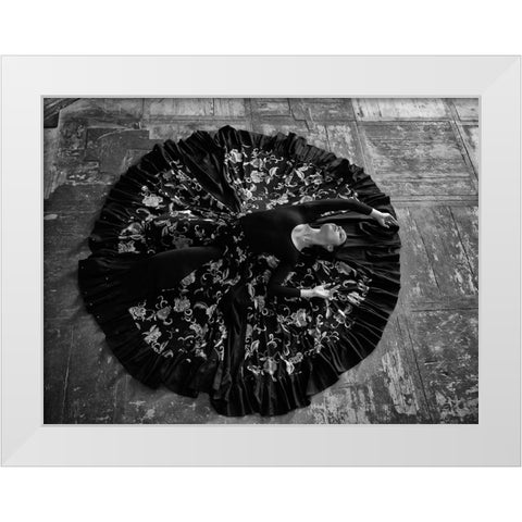 Untitled White Modern Wood Framed Art Print by Kapsha, Eduards