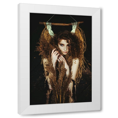 Among The Reeds White Modern Wood Framed Art Print by Bolgov (Axe), Ruslan