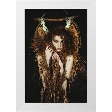 Among The Reeds White Modern Wood Framed Art Print by Bolgov (Axe), Ruslan