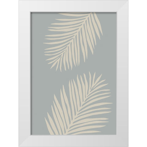 Leaves 007 White Modern Wood Framed Art Print by Pictufy Studio