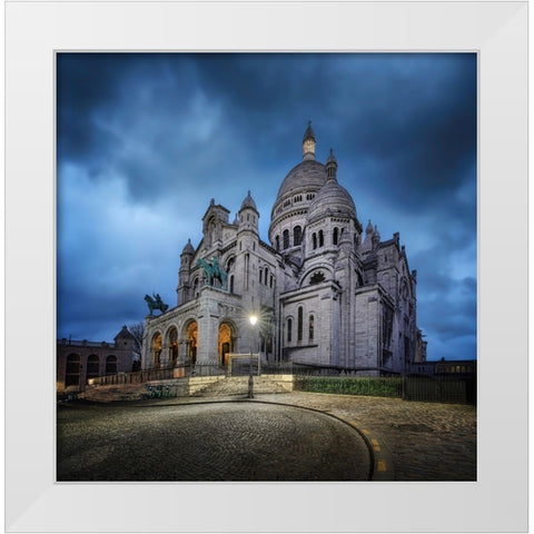 Sacrac-Coeur White Modern Wood Framed Art Print by Figueras, Antoni