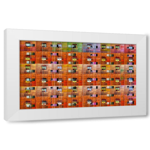 Embedded Windows White Modern Wood Framed Art Print by Domont, Jois