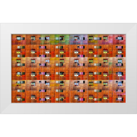 Embedded Windows White Modern Wood Framed Art Print by Domont, Jois